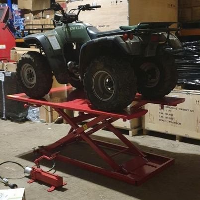 Quad Bike Bench Lift. Motorcycle Lift.Ride On Mower Bench Hydraulic Lift