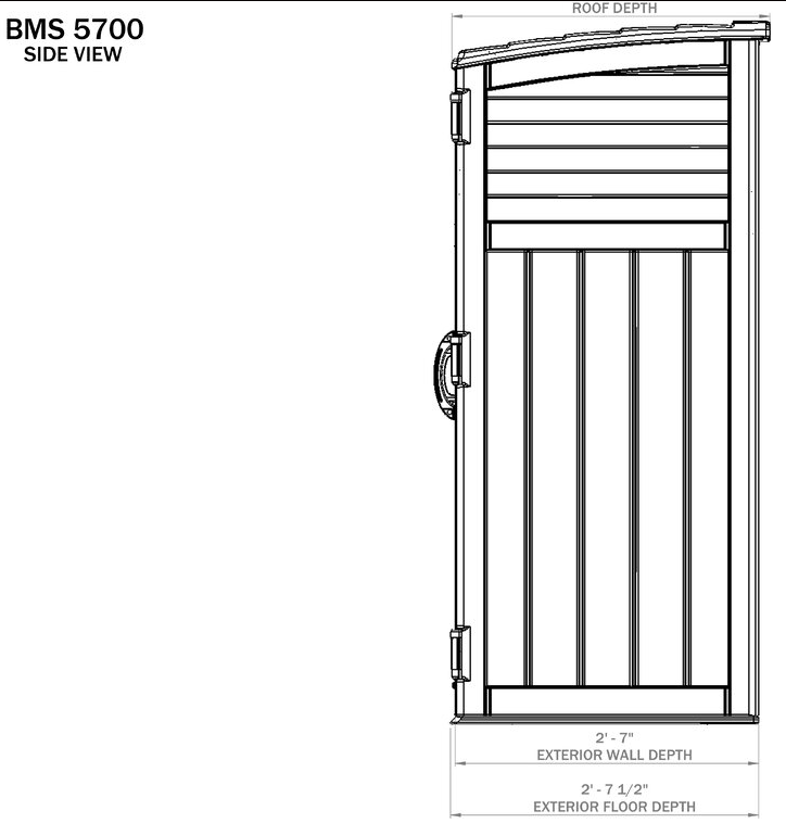 Outdoor 4 ft. W x 2 ft. D Plastic Vertical Tool Shed
