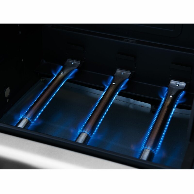 Burner Freestanding Liquid Propane 25500 BTU Gas & Charcoal Grill