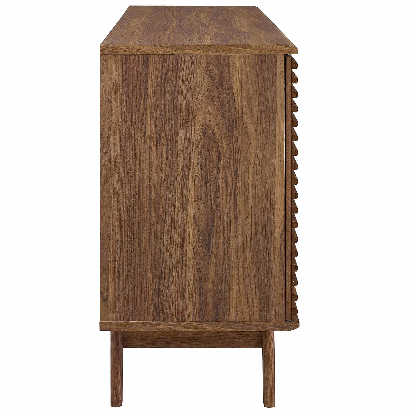【Furniture】【BS】Carson Carrington Lagered Sideboard Buffet Table - Walnut